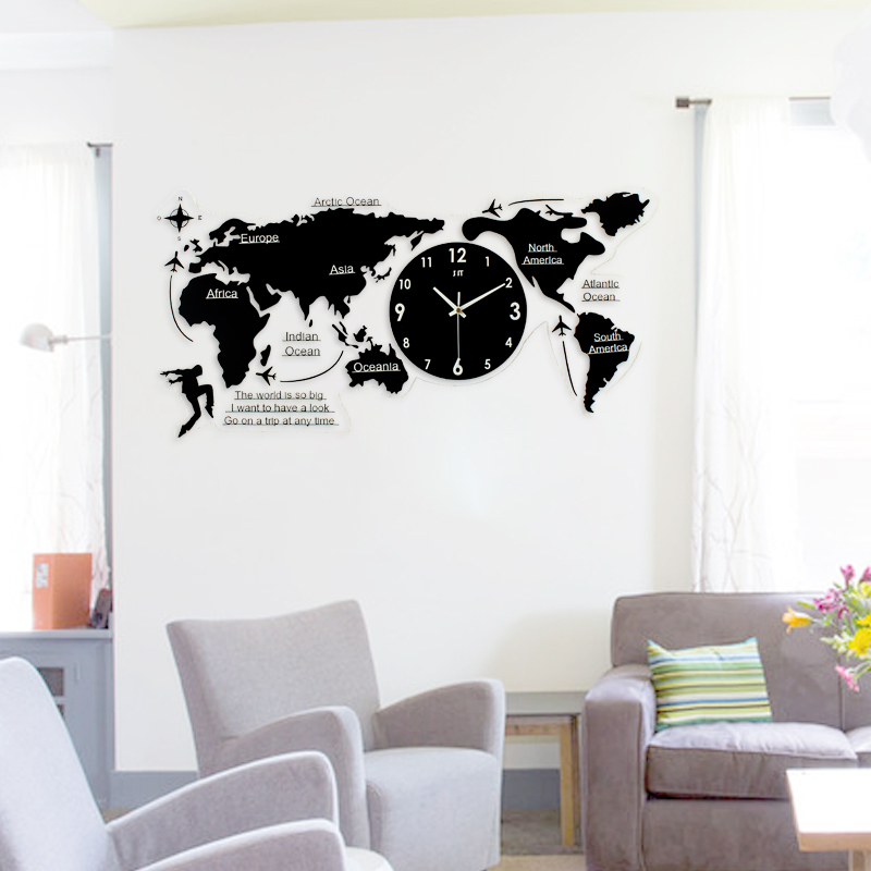 Đồng hồ hình bản đồ thế giới